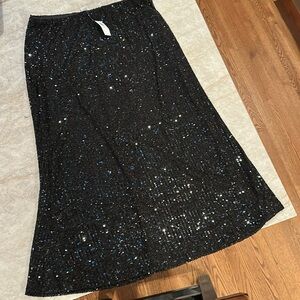Sequined maxi skirt